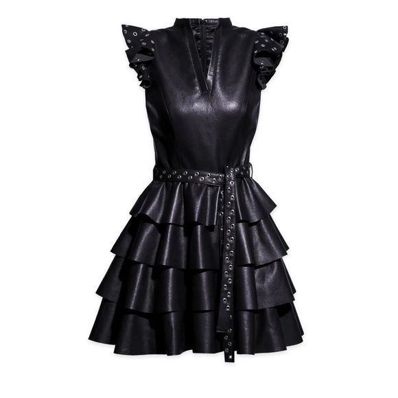 Black Size 4 A-line dress - Picture 1 of 1
